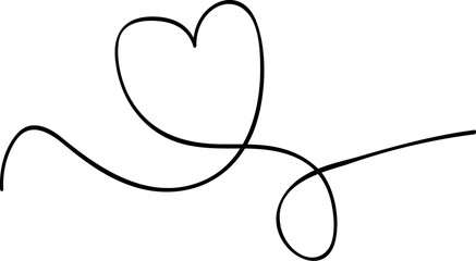 Squiggly Line Heart 