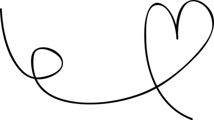 Squiggly Line Heart 