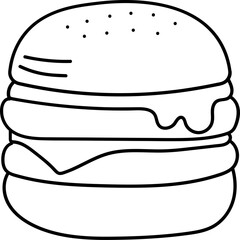 Burger Outline