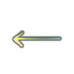 Cute Simple Colorful sign, Arrow icon
