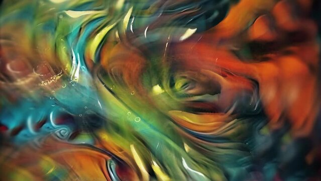 Abstract painting. The Face of Nature