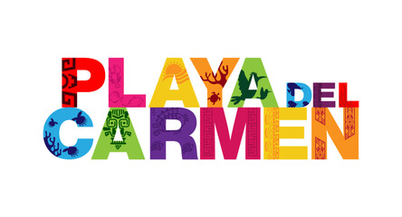 playa del carmen letters