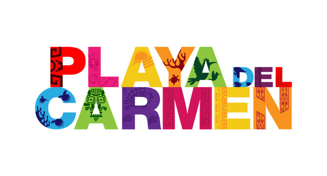 playa del carmen letters