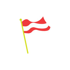 vector graphics of the national flag on a white background