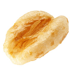 puffed Wheat cereal, isolated on white background, full depth of field