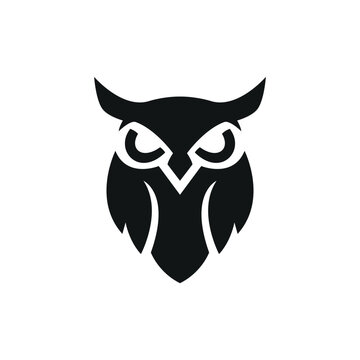 owl logo icon vector illustration