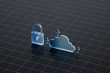 3d rendering cloud data concept picture