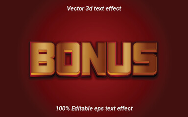 BonusEPS Vector 3D Text Effect. 