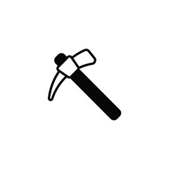 Axe icon design with white background stock illustration