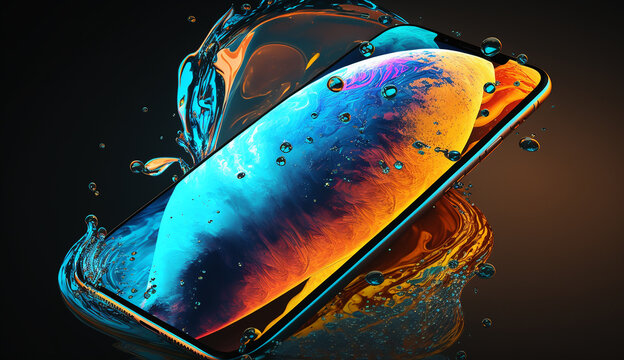 ipone 4k wallpaper orginal illustartion ai generated art