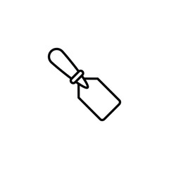 Chisel icon design with white background stock illustration