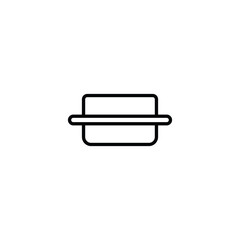 Measuring Box icon design with white background stock illustration