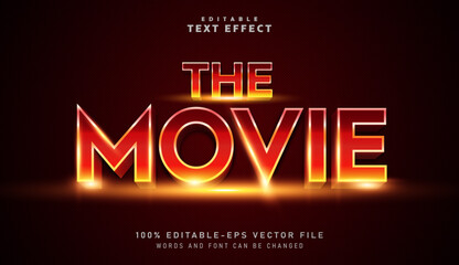 3D Cinematic Movie text effect - Editable text effect