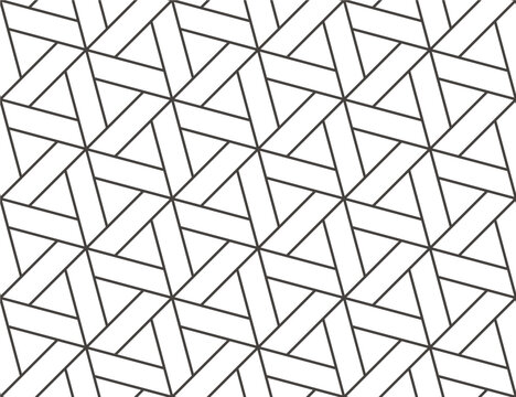 A black and white geometric pattern with lines
