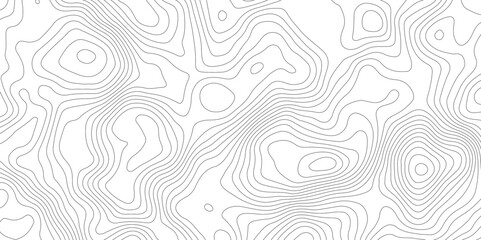 Topographic map background geographic line map with elevation assignments. Modern design with White background with topographic wavy pattern design.paper texture Imitation of a geographical map shades