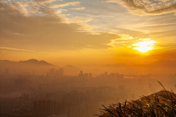 Kowloon Peak at Sunset