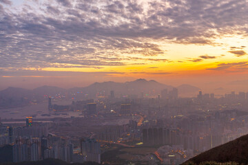Kowloon Peak at Sunset