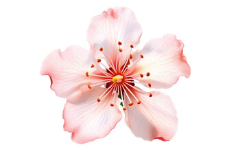 Isolated Flower Blossom on Transparent Background, Generative Ai