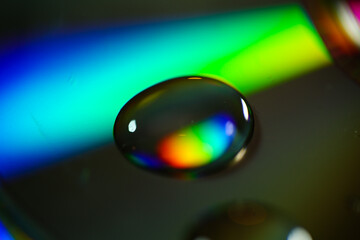 Wassertropfen auf CD