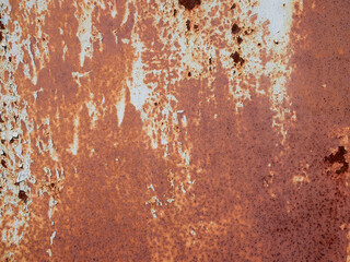 Rusty, mottled yellow, old iron