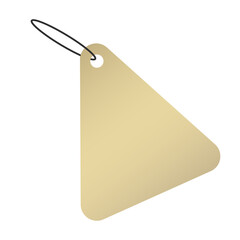 gold banner triangle tag sale