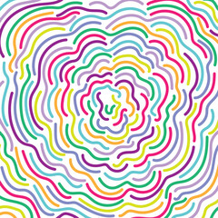 Vector doodles curvy lines design background, for children's parties, birthdays