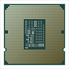 Chip CPU design. Perfect for illustrating concepts related to programming, software development, artificial intelligence, robotics, and digital technology