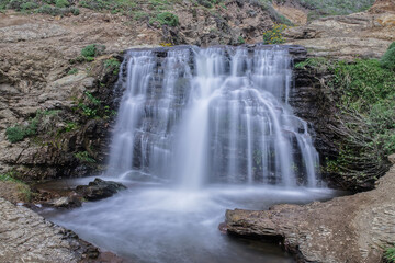 San Francisco Bay Area's Alamere Falls on Overcast Day