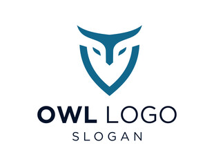 Logo design about Owl on a white background. created using the CorelDraw application.