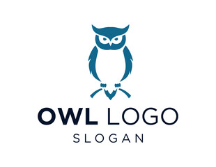 Naklejka premium Logo design about Owl on a white background. created using the CorelDraw application.