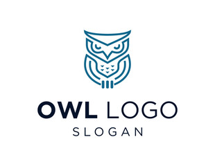 Logo design about Owl on a white background. created using the CorelDraw application.