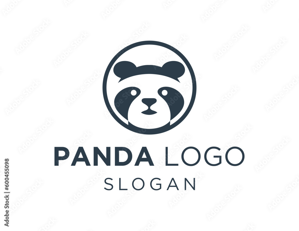Aufkleber logo design about panda on a white background. created using the coreldraw application.
