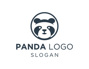 Logo design about Panda on a white background. created using the CorelDraw application.
