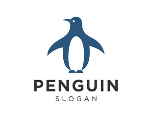 Logo design about Penguin on a white background. created using the CorelDraw application.
