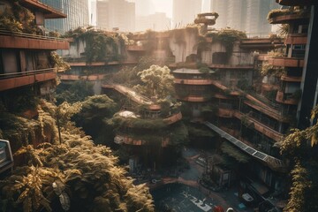 City oasis. Generative AI