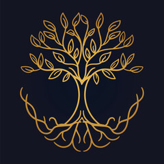 Tree of Life , Yggdrasil vector	
