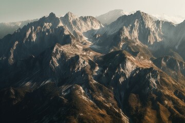 Image of mountains (berge) with code 09112 and identifier 03. Generative AI - obrazy, fototapety, plakaty