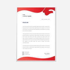 letterhead flyer design template