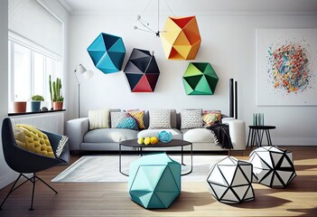Modern and amazing living room, idea for design