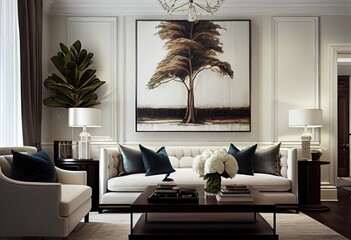 Modern and amazing living room, idea for design and building.