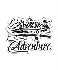 1770 Adventure tshirt Design vector .eps
