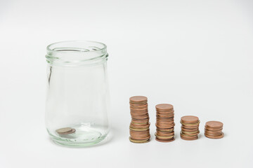 Save money and account banking for finance concept