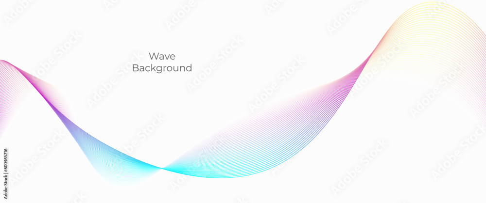Poster smooth abstract wavy gradient background with copy space