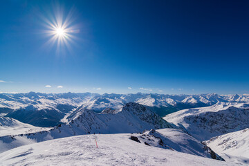 Davos view of the mountain