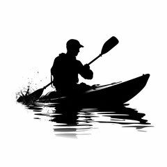 Kayak Illustration. Generative AI