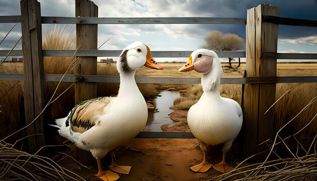  Bill and Wade are two curious Pekin ducks who live on a small farm in the Rio Grande Valley. One day