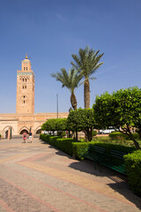 Fototapeta na wymiar minaret de la Koutoubia 