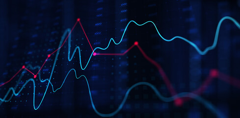 Chart graphs diagram business financial data analytics.