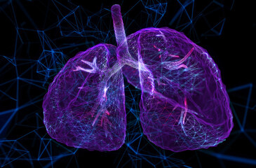 Human lungs. Organ anatomy. Pneumonia organ transplant, tuberculosis, asthma Innovative medical technologies