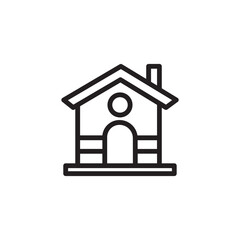 Dog Home House Outline Icon